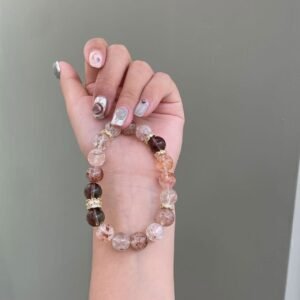 Natural Black Golden Super Seven Crystal Bracelet