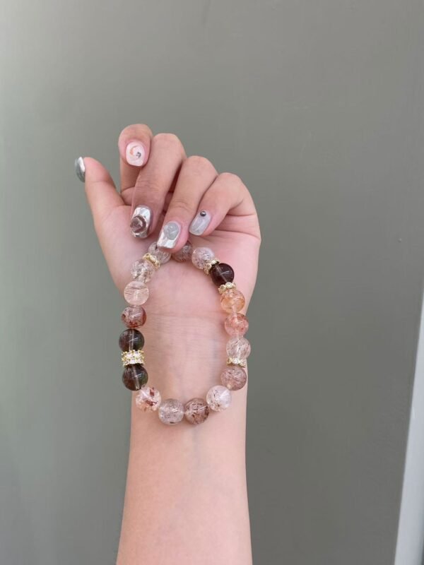 Natural Black Golden Super Seven Crystal Bracelet