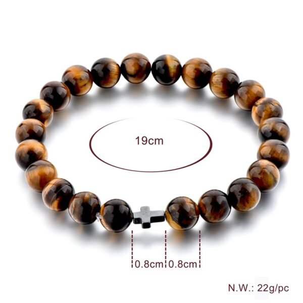 Natural tiger eye stone bracelet - Image 4
