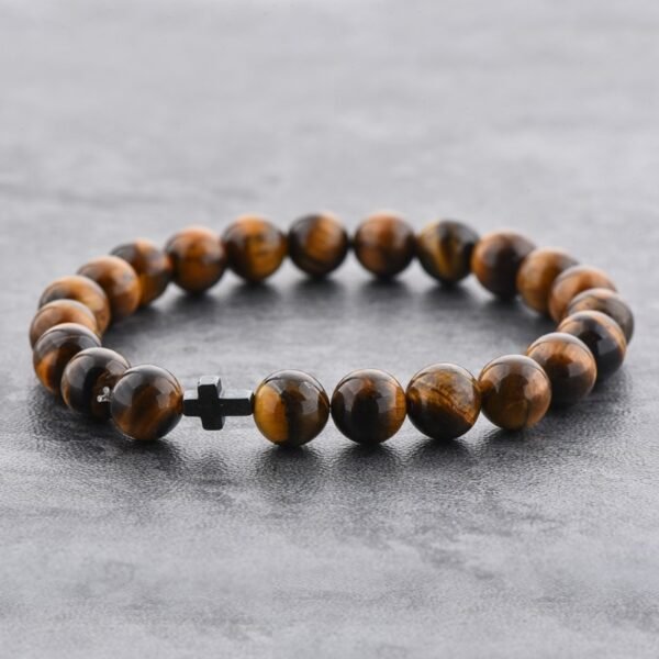 Natural tiger eye stone bracelet - Image 5